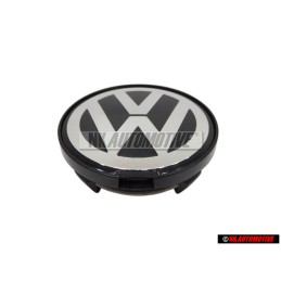 VW Originale Copriruota Colori Cromati/Nero - 7D0601165 BXF