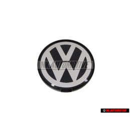 VW Originale Copriruota Colori Cromati/Nero - 7D0601165 BXF