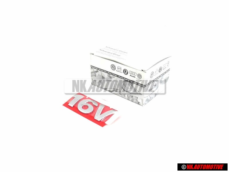 VW Originale 16V Posteriore Logo Emblema Scritta Cromo - 377853687CN