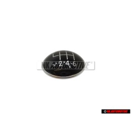 VW Originale 6-Velocità Pomelli Del Cambio Placca Emblema - 1K0711144A