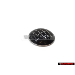 VW Originale 6-Velocità Pomelli Del Cambio Placca Emblema - 1K0711144A