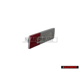 Audi Originale S4 Volante Placca Logo Emblema Simbolo Cromo Rosso - 8D0419685B