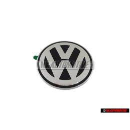 VW Originale Posteriore Logo Emblema Simbolo Nero Cromo - 1C0853630K WV9