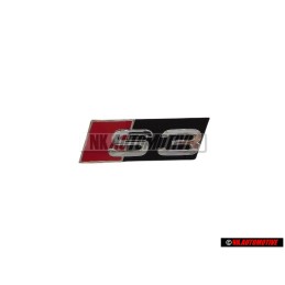 Audi Originale S3 Fronte Logo Emblema Scritta Nero Cromo Rosso - 8L0853736A 2ZZ