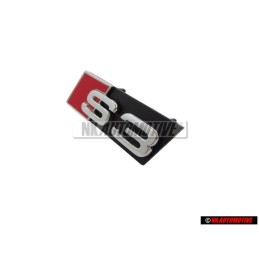 Audi Originale S3 Fronte Logo Emblema Scritta Nero Cromo Rosso - 8L0853736A 2ZZ