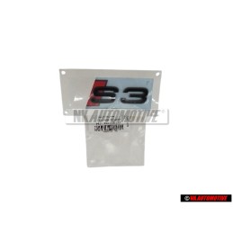 Audi Originale S3 Posteriore Logo Emblema Scritta Nero Rosso - 8Y0853735 T94
