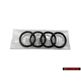 Audi Originale Anelli Fronte Logo Emblema Simbolo Nero - 4H0853605C T94
