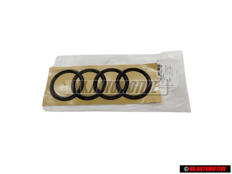 Audi Originale Anelli Posteriore Logo Emblema Simbolo Nero - 4M8853742A T94