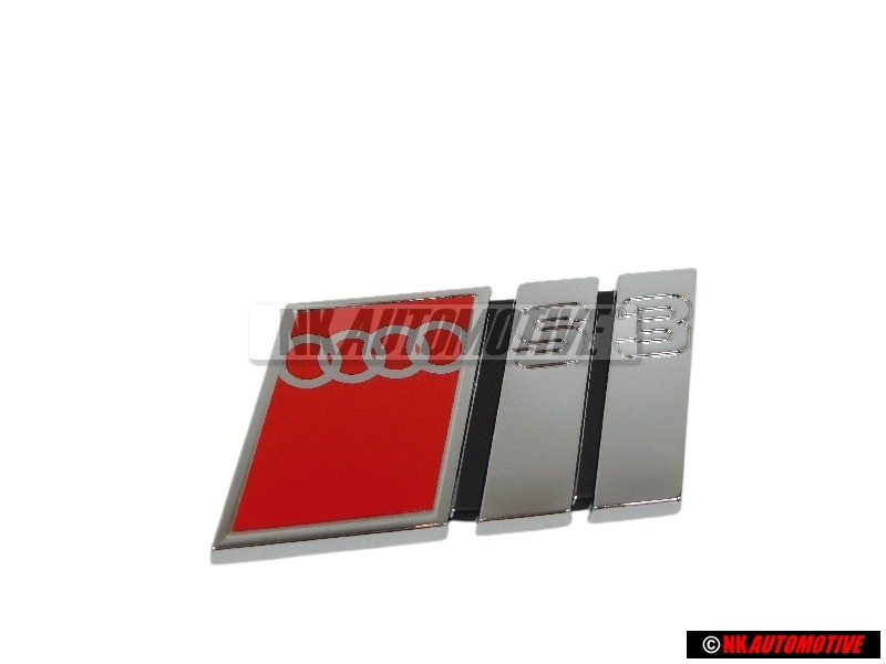 Audi Originale S3 Posteriore Logo Emblema Scritta Cromo Rosso - 8L7853737 2ZZ
