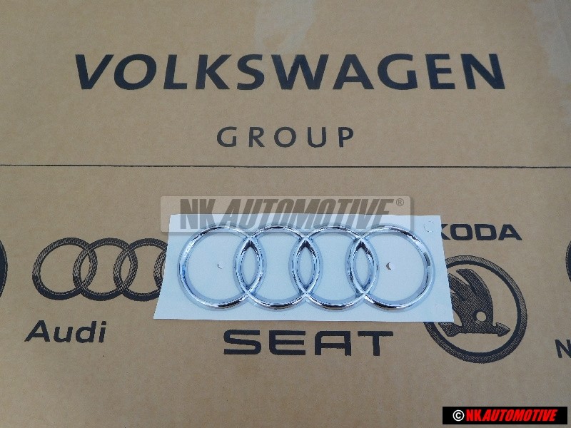 Audi Originale Anelli Posteriore Logo Emblema Simbolo Cromo - 8P7853742A 2ZZ