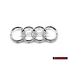 Audi Originale Anelli Fronte Logo Emblema Simbolo Cromo - 4E0853605A 2ZZ