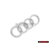 Audi Originale Anelli Fronte Logo Emblema Simbolo Cromo - 4E0853605A 2ZZ