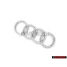 Audi Originale Anelli Fronte Logo Emblema Simbolo Cromo - 4E0853605A 2ZZ