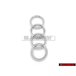 Audi Originale Anelli Fronte Logo Emblema Simbolo Cromo - 4E0853605A 2ZZ