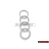 Audi Originale Anelli Fronte Logo Emblema Simbolo Cromo - 4E0853605A 2ZZ