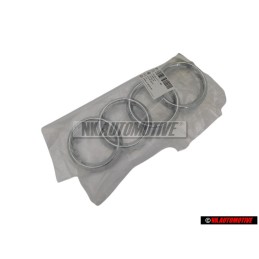 Audi Originale Anelli Fronte Logo Emblema Simbolo Cromo - 4E0853605A 2ZZ