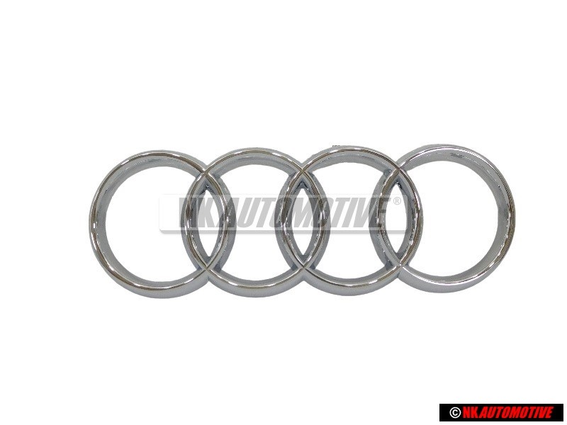 Audi Originale Anelli Fronte Logo Emblema Simbolo Cromo - 8P0853605