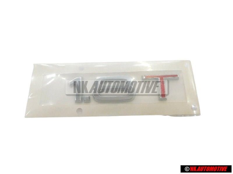 Audi Originale 1.8T Posteriore Logo Emblema Scritta Cromo Rosso - 8L0853743H 2ZZ