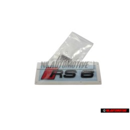 Audi Originale RS6 Posteriore Logo Emblema Scritta Nero Rosso - 4K0853740 T94
