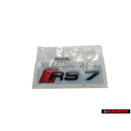 Audi Originale RS7 Posteriore Logo Emblema Scritta Nero Rosso - 4K8853740 T94