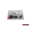 Audi Originale RS7 Posteriore Logo Emblema Scritta Nero Rosso - 4K8853740 T94