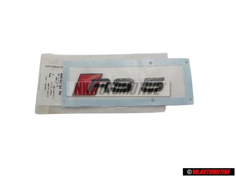 Audi Originale RS5 Posteriore Logo Emblema Scritta Nero Rosso - 8W6853740 T94