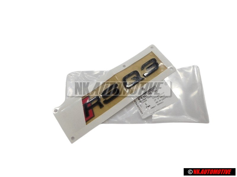 Audi Originale RSQ3 Posteriore Logo Emblema Scritta Nero Rosso - 83A853740 T94