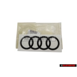 Audi Originale Anelli Posteriore Logo Emblema Simbolo Nero - 4K8853742B T94