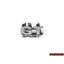 VW Originale GT SPORT Fronte Logo Emblema Scritta Cromo - 1K6853679B