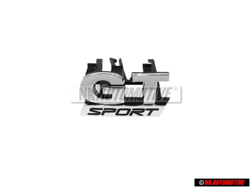 VW Originale GT SPORT Fronte Logo Emblema Scritta Cromo - 1K6853679B