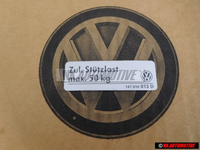 VW Originale Etichetta Adesiva Per Traino - 147010013D