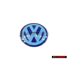 VW Originale Fronte Logo Emblema Simbolo Blu Bianco - 1C0853617