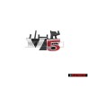 VW Originale V5 Fronte Logo Emblema Scritta Cromo Rosso - 1J6853679F