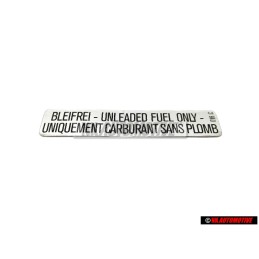 VW Originale Etichetta Unleaded Fuel Only - 251010014Q