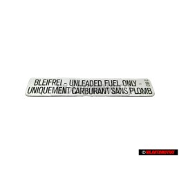 VW Originale Etichetta Unleaded Fuel Only - 175000258A