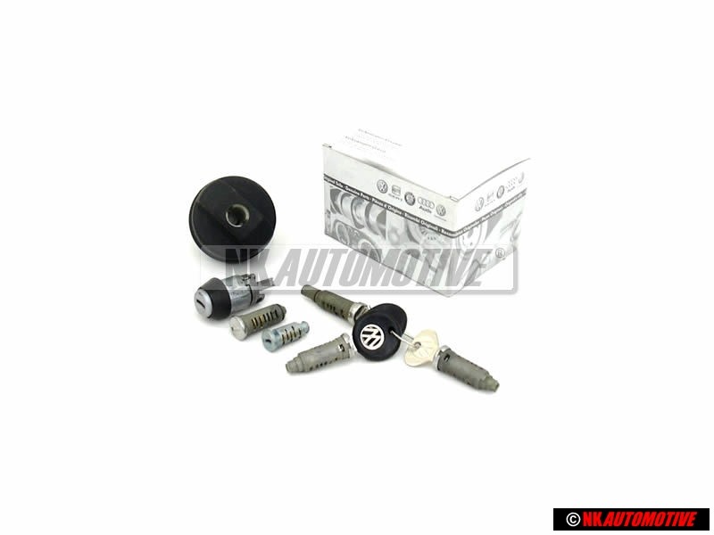 VW Originale 1 Set Cilindr. Serratura Per Maniglia Porta - 165898081B