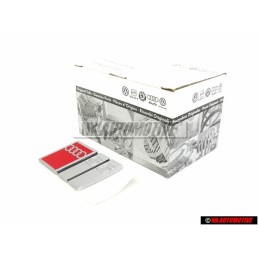 Audi Originale S6 Posteriore Logo Emblema Scritta Cromo Rosso - 4A9853735B 2ZZ