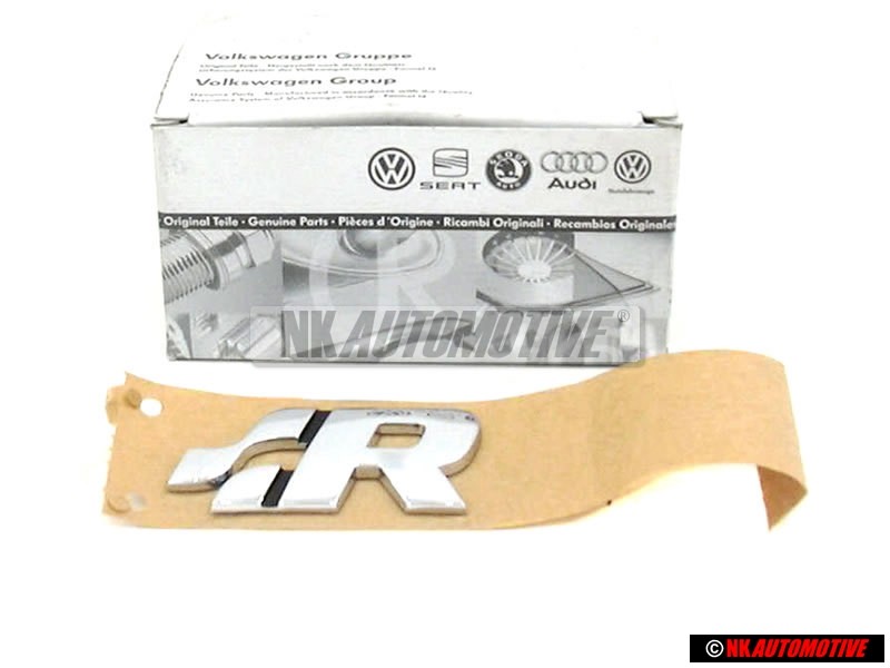 VW Originale R Posteriore Logo Emblema Scritta Cromo - 1J0853675AN739