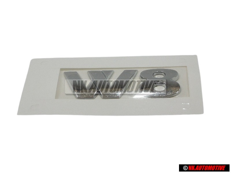 VW Originale W8 Posteriore Logo Emblema Scritta Cromo - 3B0853675R 739