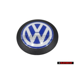 VW Originale Coperchio Motore Logo Emblema Simbolo Blu Bianco - 038103940F