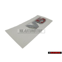 VW Originale V5 Posteriore Logo Emblema Scritta Cromo Rosso - 1J0853675ABGQF