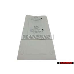 VW Originale V5 Posteriore Logo Emblema Scritta Cromo Rosso - 1J0853675ABGQF