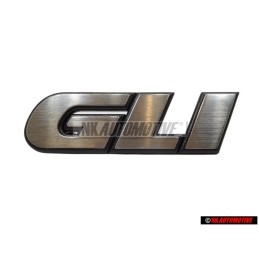 VW Originale GLI Fronte Logo Emblema Scritta Argento Spazzolato - 165853679F