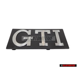 VW Originale GTI Fronte Logo Emblema Scritta Argento Spazzolato - 171853679 GX2