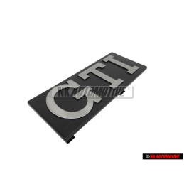 VW Originale GTI Fronte Logo Emblema Scritta Argento Spazzolato - 171853679 GX2