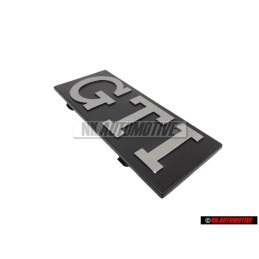 VW Originale GTI Fronte Logo Emblema Scritta Argento Spazzolato - 171853679 GX2