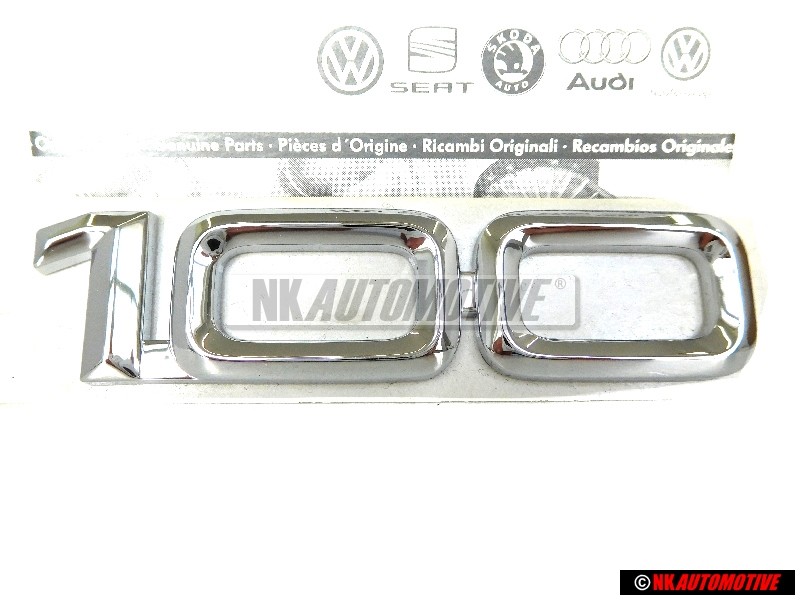 Audi Originale 100 Posteriore Logo Emblema Scritta Cromo - 4A9853741 2ZZ
