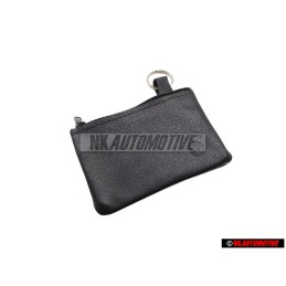 VW Originale Portachiavi in pelle con logo VW Nero - 000087402D