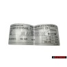 VW Originale Targhetta D'Identificazione Pressione Pneumatici - 701010082P