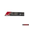 Audi Originale RS4 Fronte Logo Emblema Scritta Nero Cromo Rosso - 8D9853736A 2ZZ